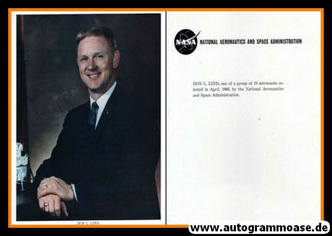 Space Autograph (NASA) | Don L. Lind | 1960s (Portrait Color XL)