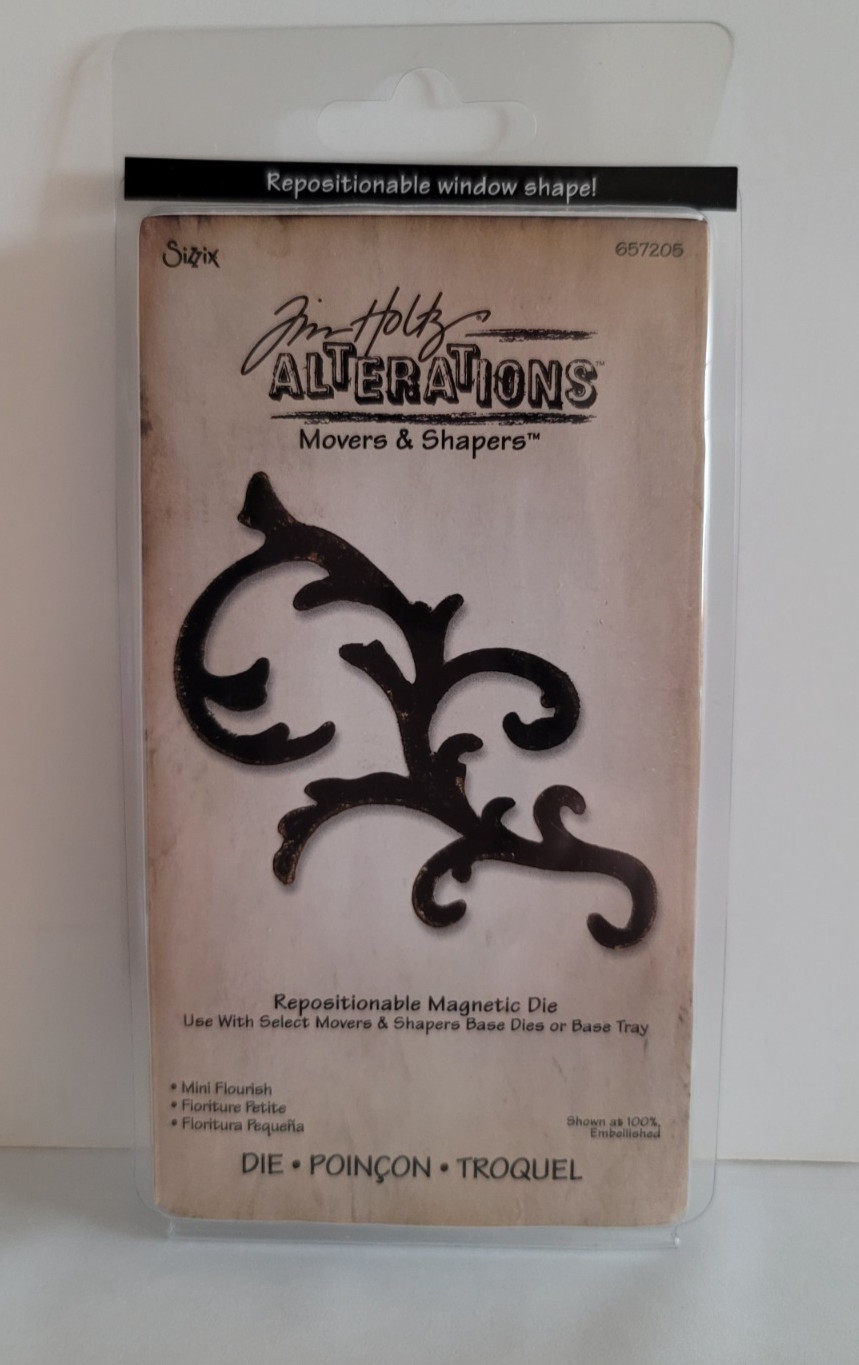 Sizzix Tim Holtz MINI FLOURISH #657205 Movers & Shapers Die - Alterations