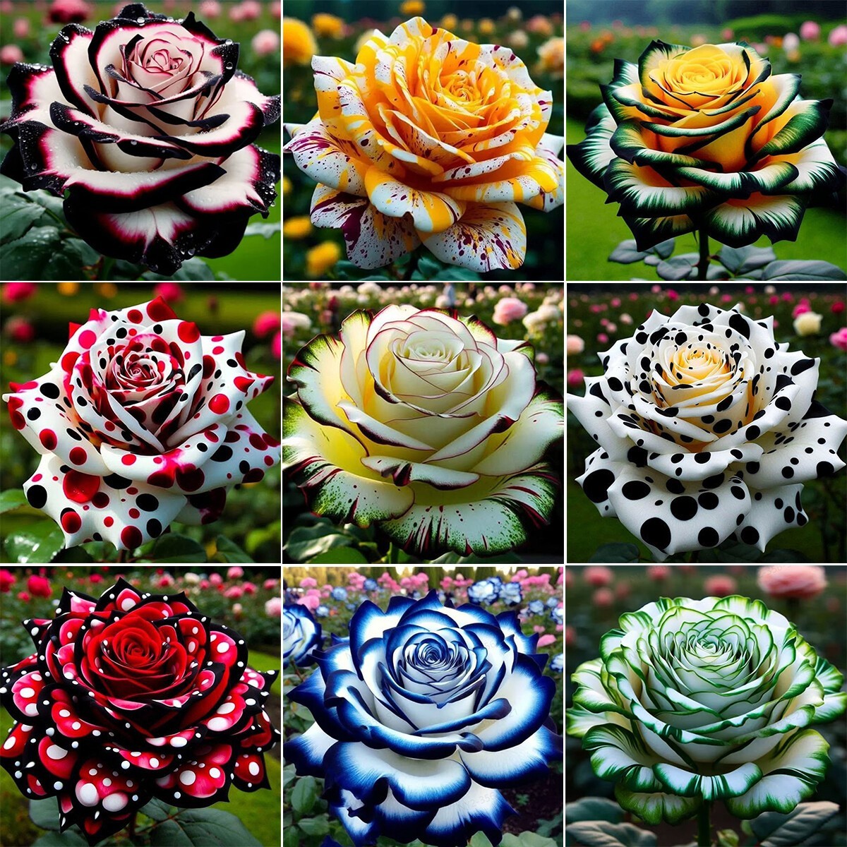 About 100Pcs/pack Mixed Color RoseSeeds Rare Exotic Plant Garden FlowerSeeds@