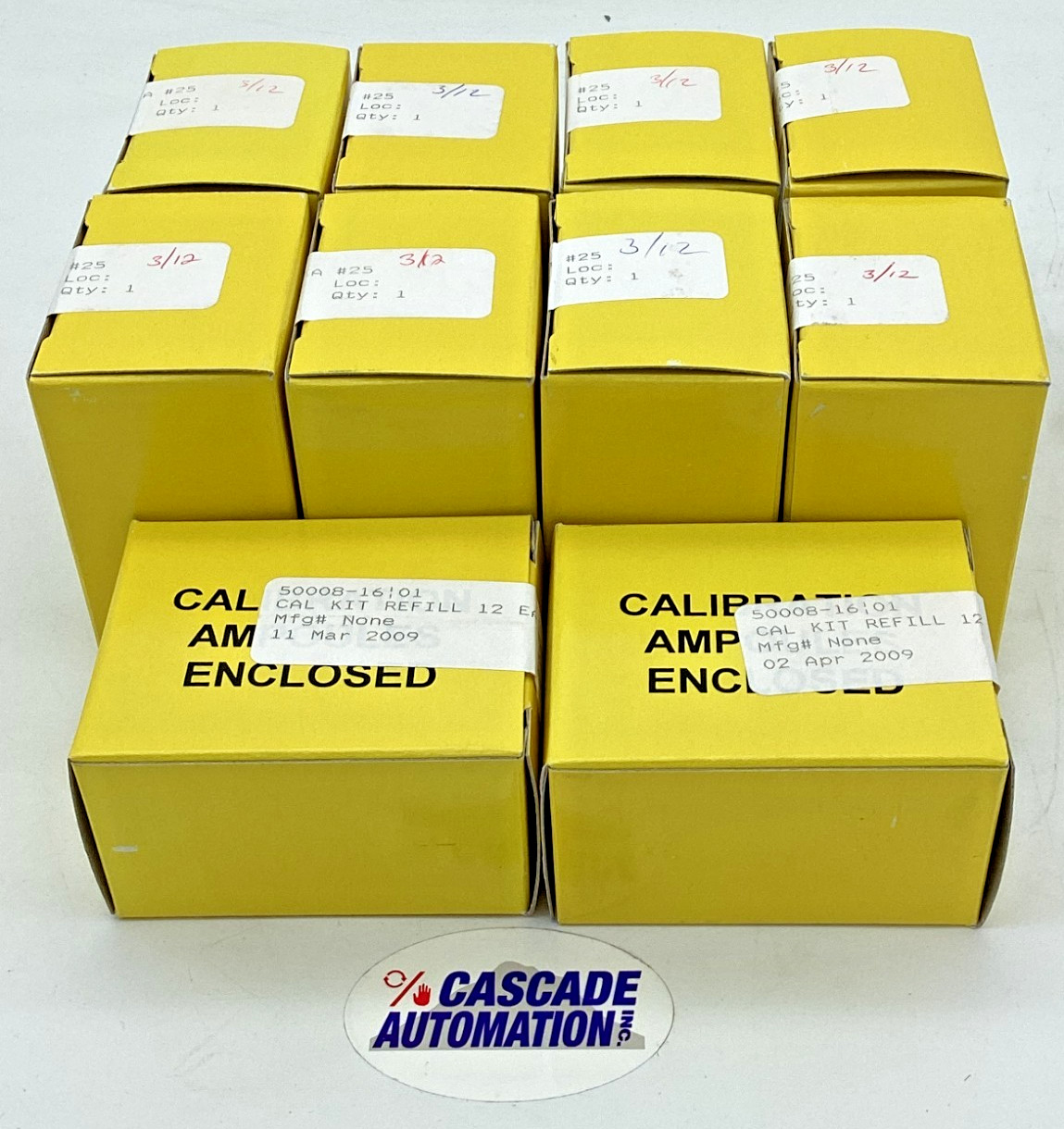 GENERAL MONITORS 50008-16 H2S CALIBRATION AMPOULES | LOT OF 10 | EXPIRED 2012