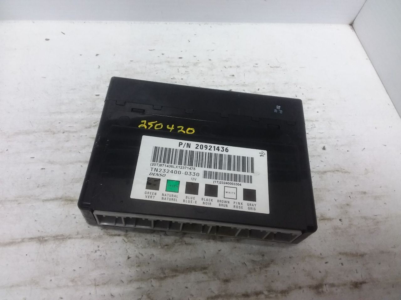 Body Control Module BCM Left Hand Dash Fits 06-13 IMPALA 20921436
