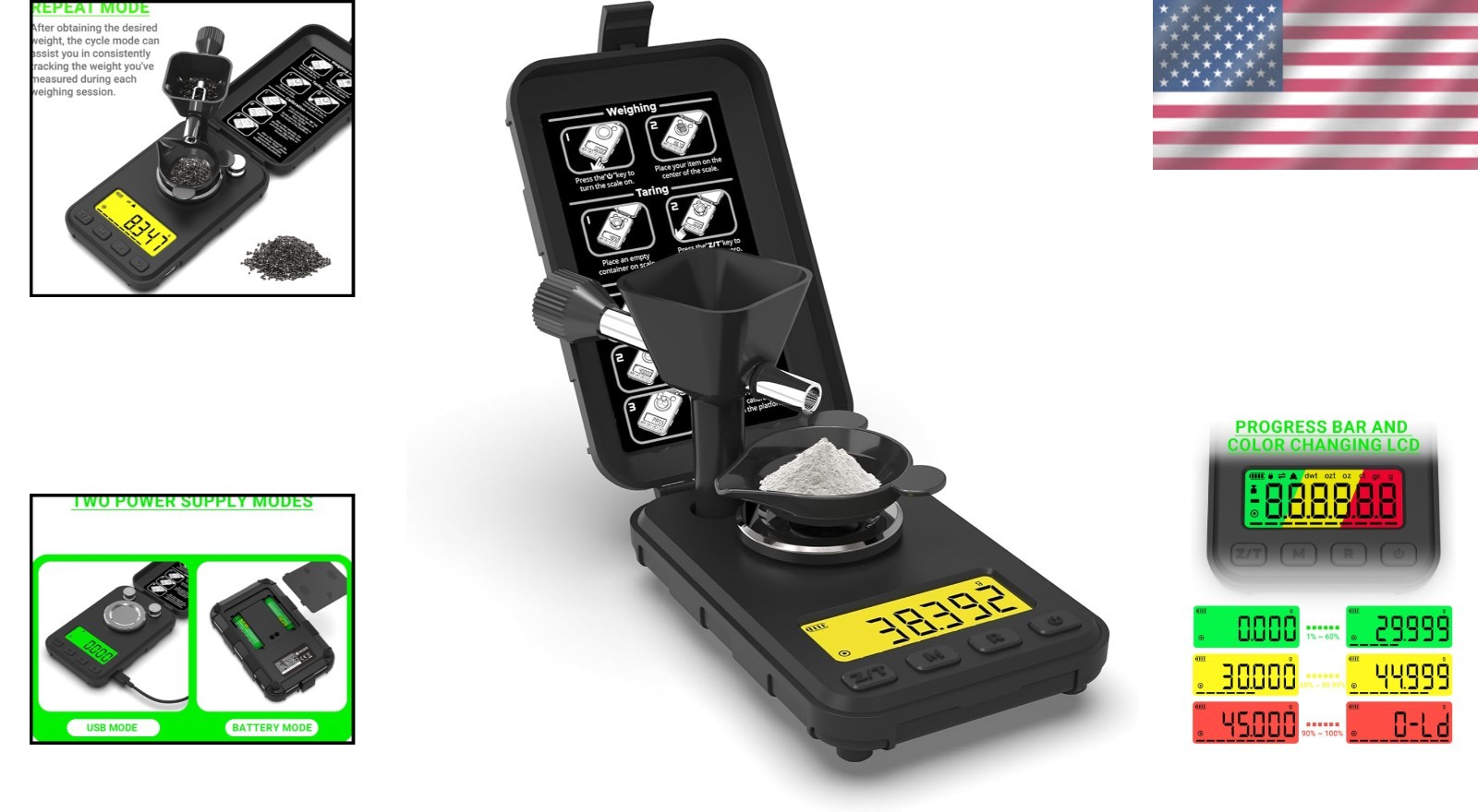 Precision Reloading Scale with Powder Trickler$