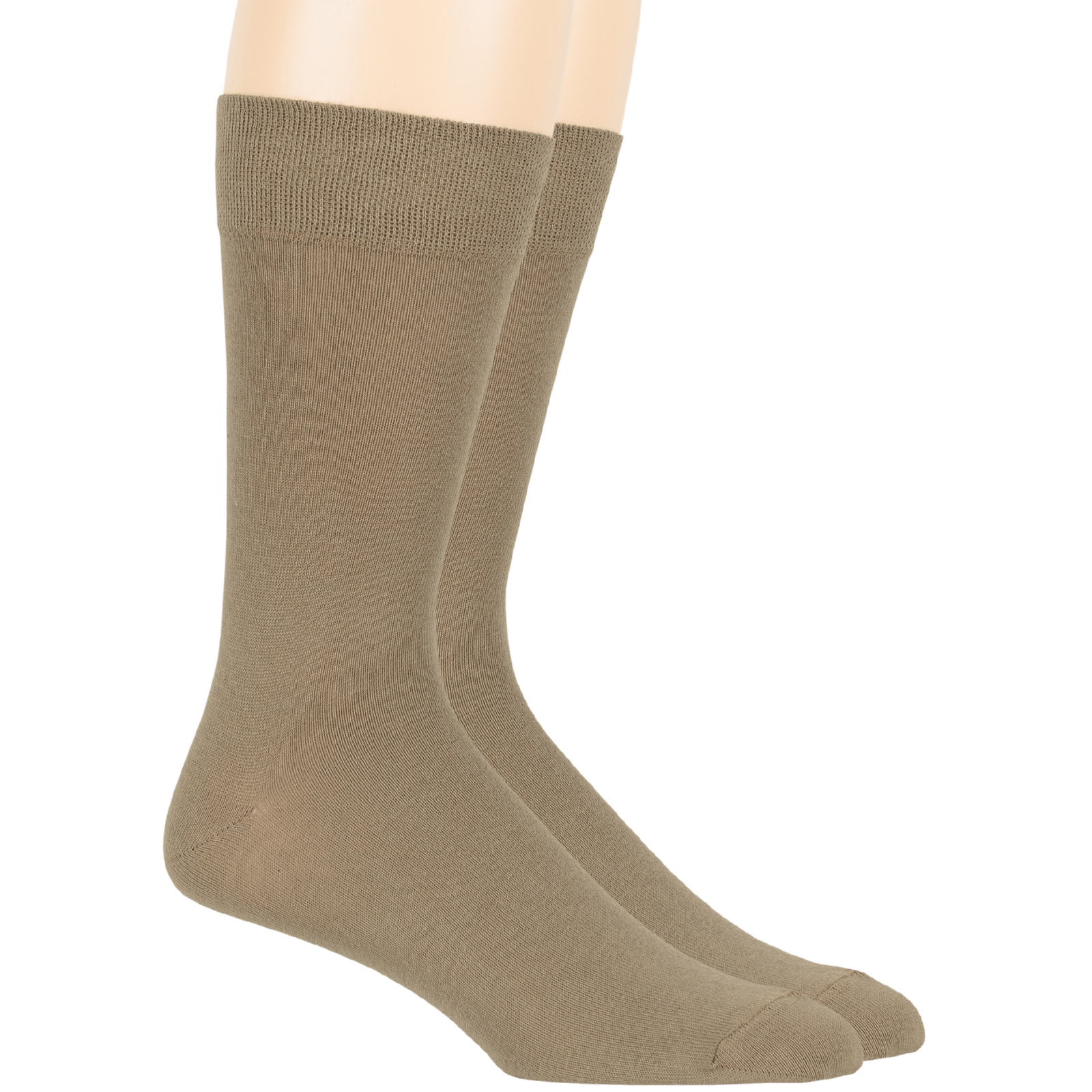 Men's Cotton 6 Pack Dress Casual Brown Gold Olive Green Khaki Sock Size 10-13