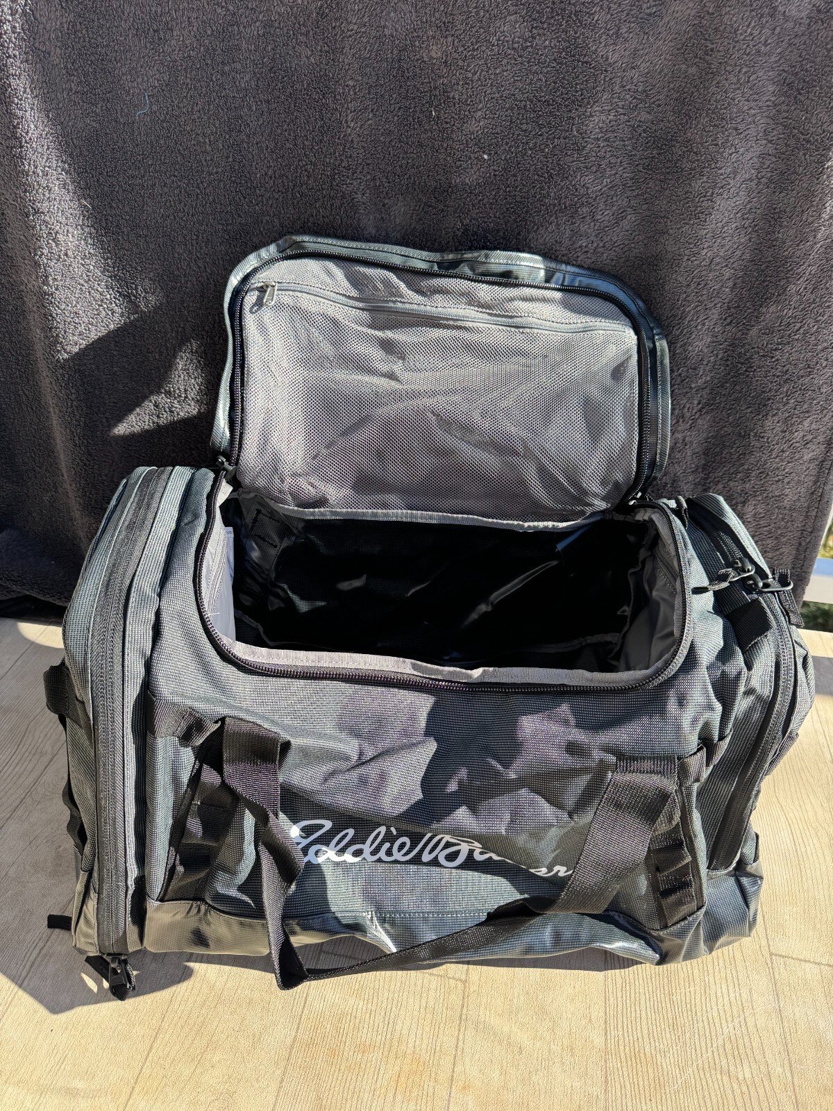 Eddie Bauer First Ascent Maximus 70L Duffel Bag Backpack Gray