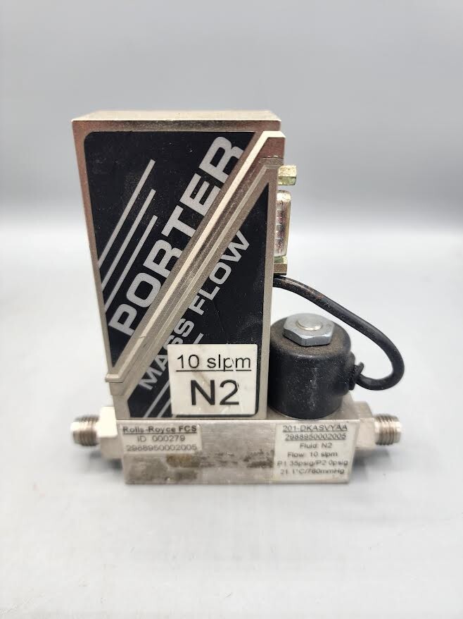 201-DKASVYAA MFC, 10 SLPM / ( N2 ) / Rolls-Royce FCS / Mass Flow Controller