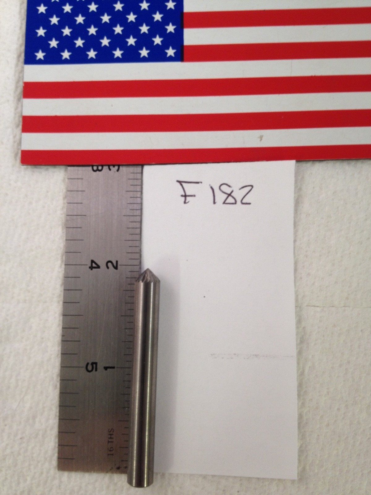 1 NEW FALCON/SGS 1/4" SHANK CARBIDE BURR SK-1 DOUBLE CUT COUNTER SINK 90° (F182)
