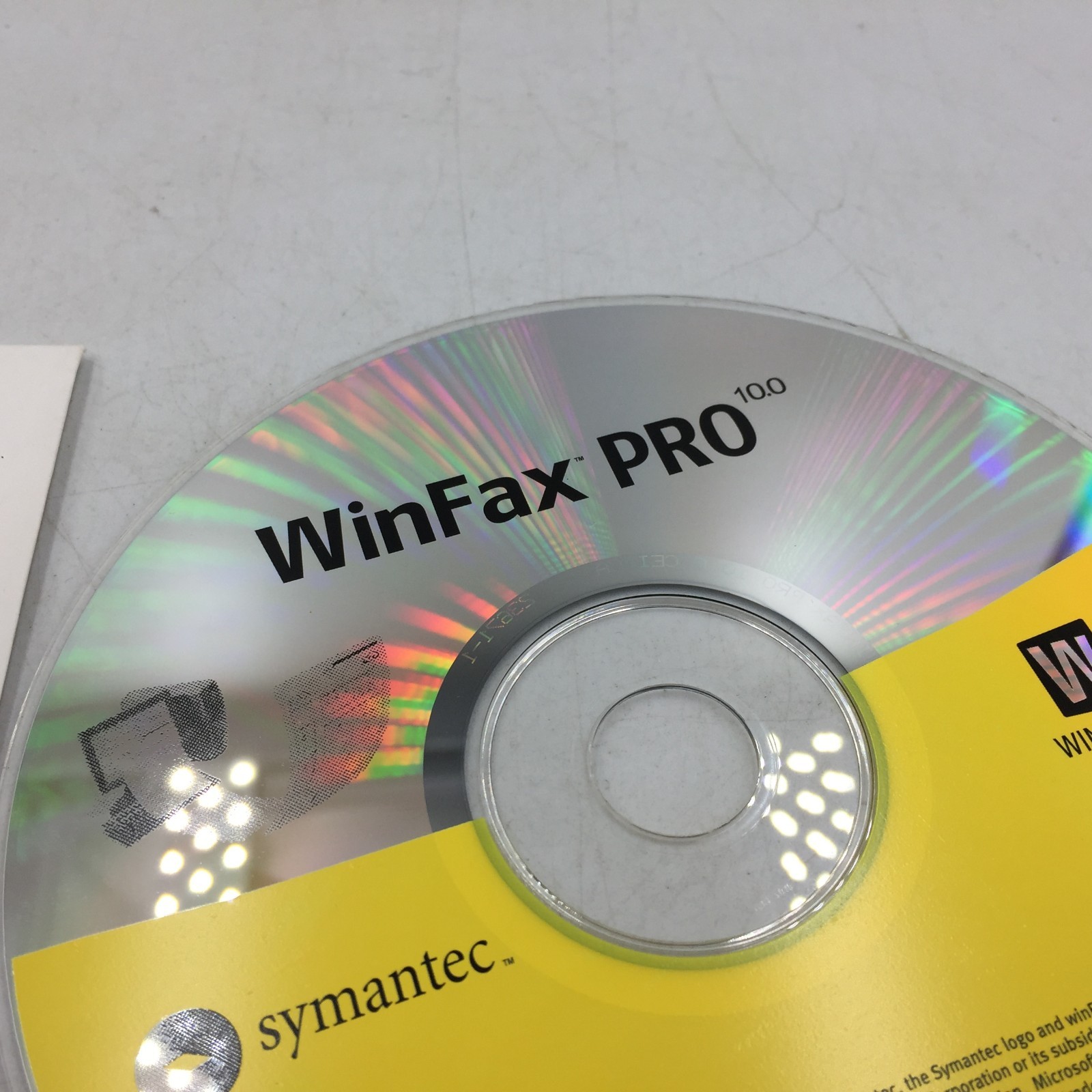 SYMANTEC WinFax Pro VERSION 10 Windows 2000 NT 98 95 VGC