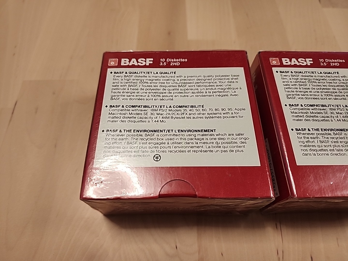 3 Boxes Of BASF 10-Pack Diskettes 3.5" 2HD DOS Formatted (30 Diskettes Total)