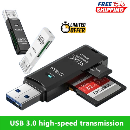 USB3.0 SD Card Reader for PC Micro SD Card to USB Adapter for Camera MemoryC lot