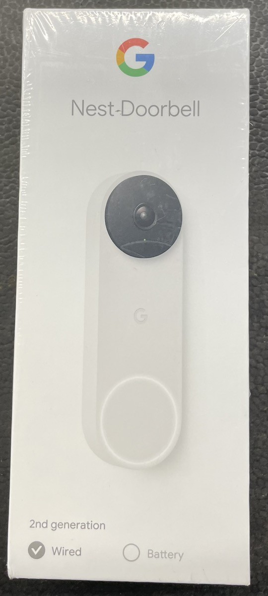 GOOGLE G28DR NEST DOORBELL 2ND GENERATION SNOW/WIRED (PD3048188)
