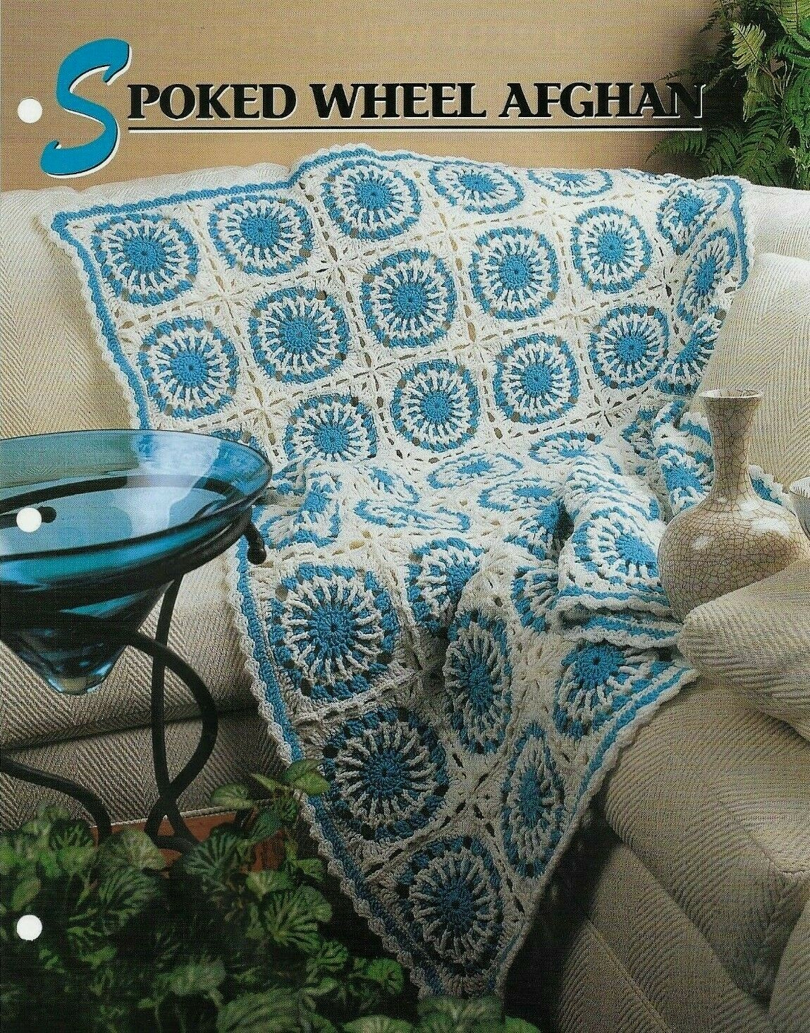 NEW SPOKED WHEEL AFGHAN ANNIE'S CROCHET QUILT & AFGHAN CLUB PATTERN INSTRUCTIONS