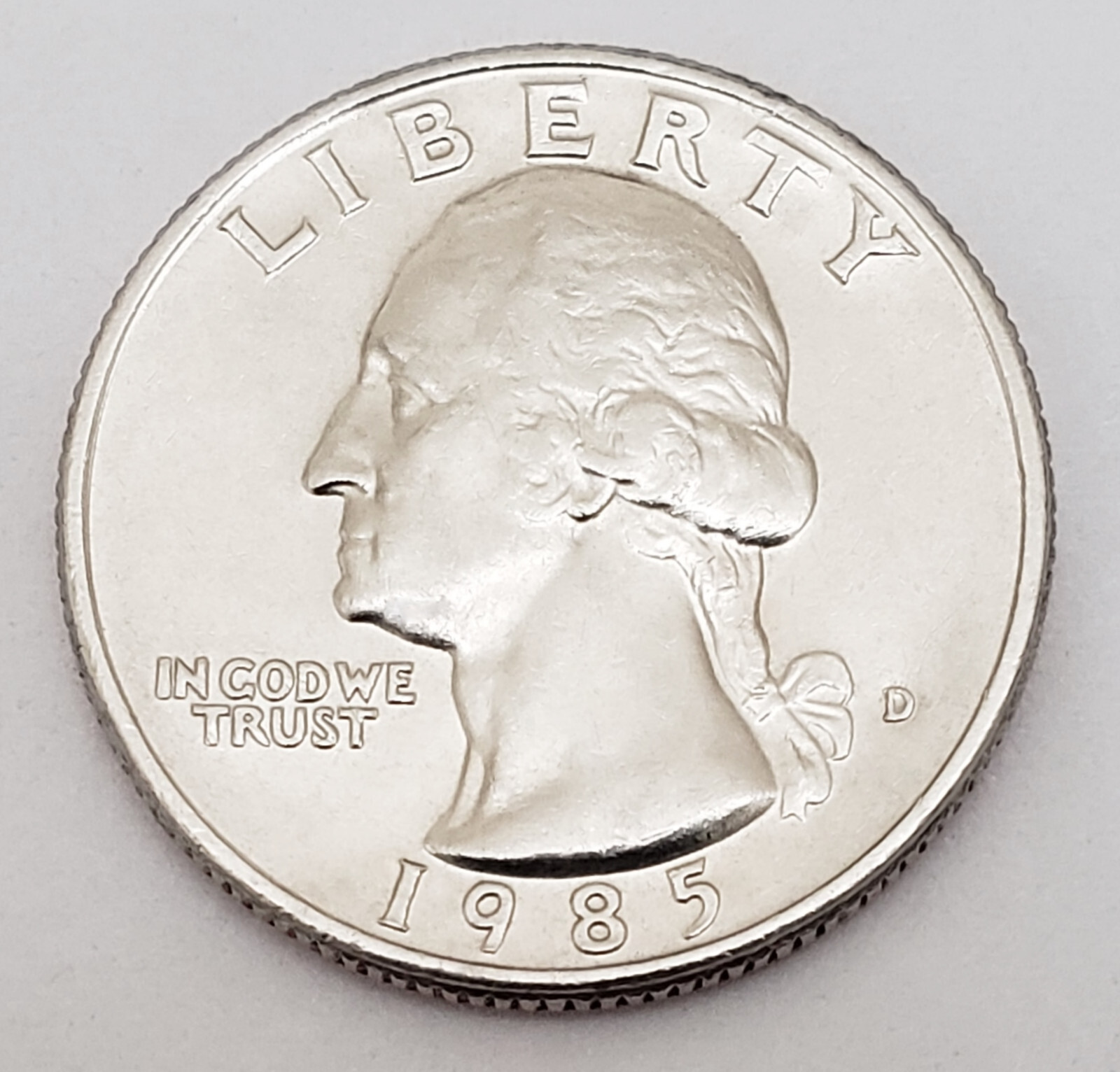 1985 D WASHINGTON QUARTER  AVE CIRCULATED **FREE SHIPPING**