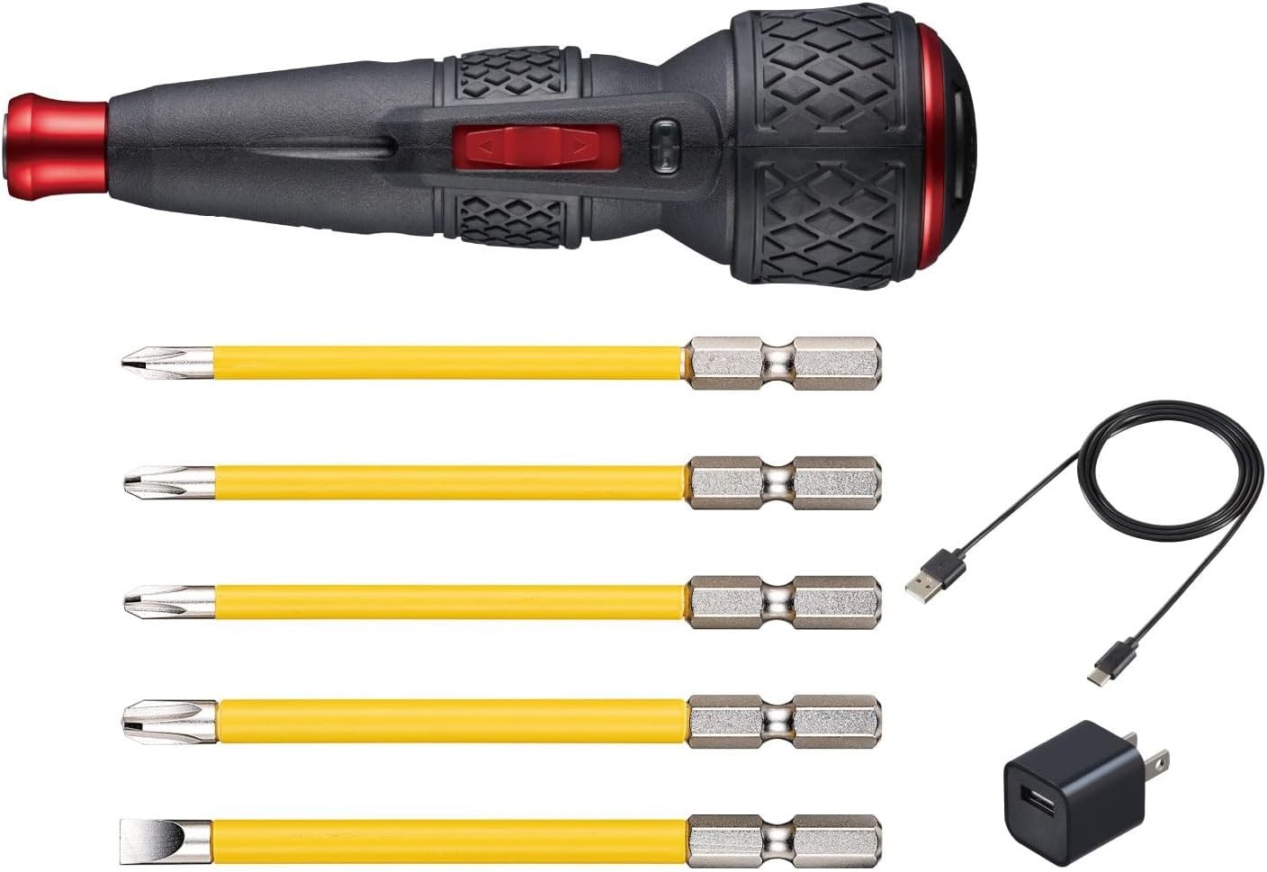 VESSEL Electric Ball Grip Drill Ball II Driver with 5 Bits USB Type-C NEW
