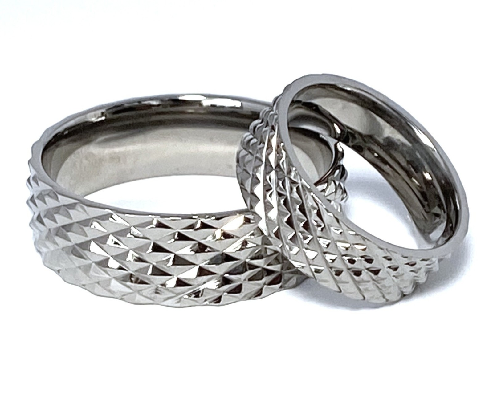 Solid Titanium Ring Snake Skin Design Size 5,6,7,8,9,10,11,12,13,14 (f31)