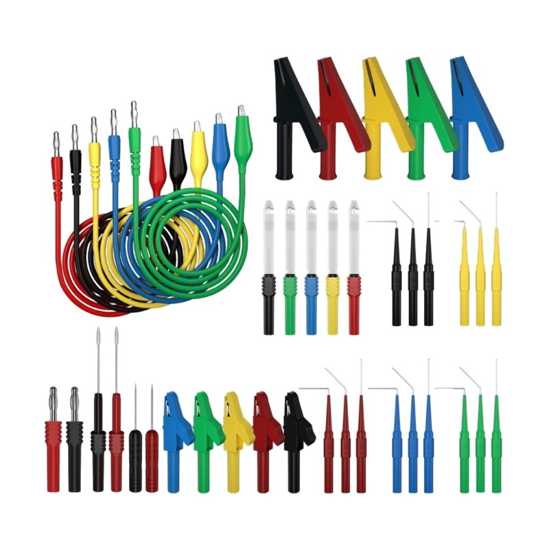 Complete 41 Unit Testing Cable Bundle Not Piercing Probes for Auto Electronics