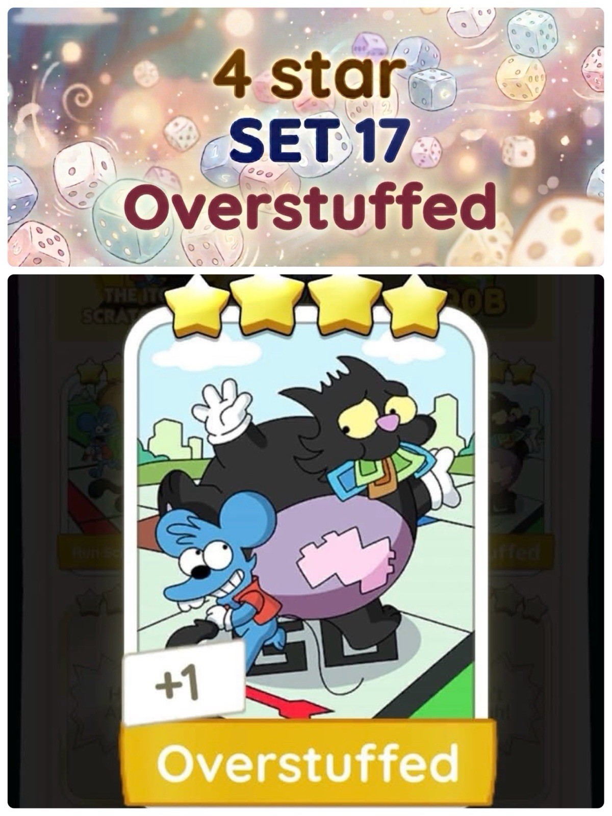 Overstuffed - 4 Star - Set 17 Monopoly go