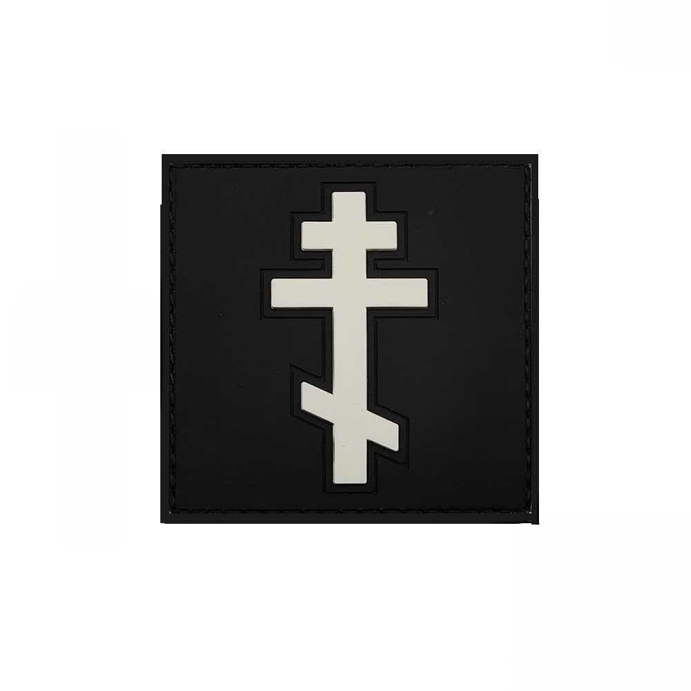 3D PVC Russian Orthodox Flag - Crucifixion Icon Christogram Cross Hook Patch