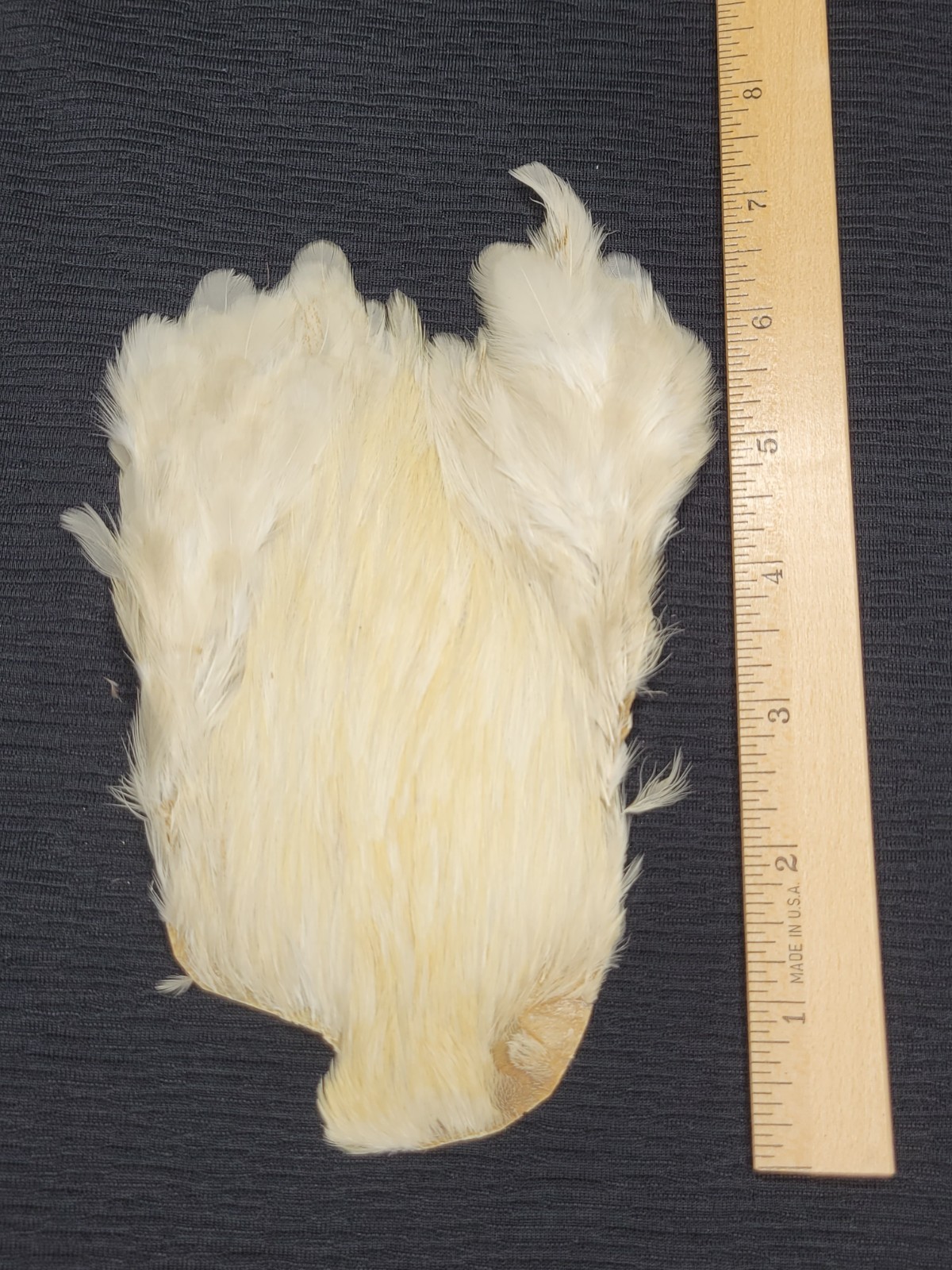 Lot 15,  Grade B,   Natural India Rooster Streamer Neck Cape Feathers