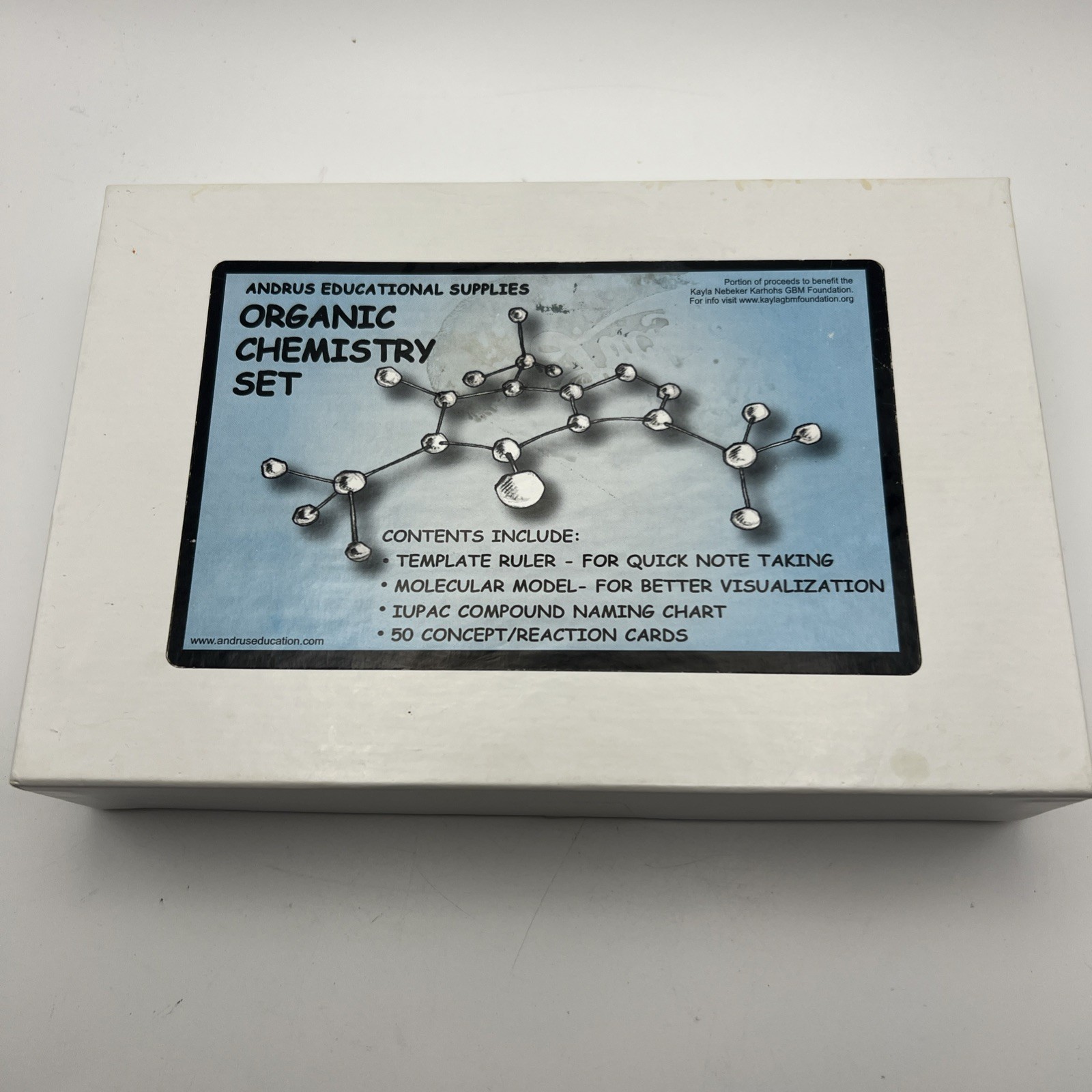 Andrus Educational Supplies Organic Chemistry Set-Pre-Owned