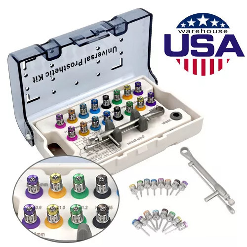 Dental Rainbow Implant Restoration tool kit Universal Implant Torque Screwdriver