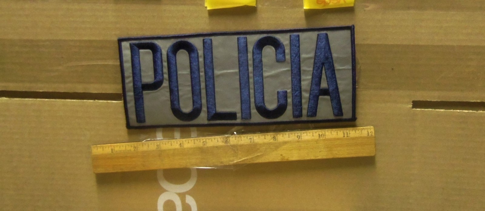 Policia Embroidered Back Patch