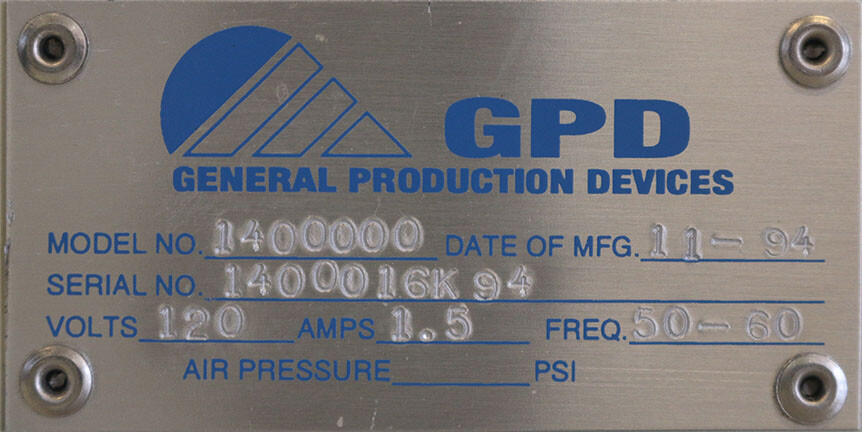 GPD General Production Devices 1400000 2-Speed Power Feeder