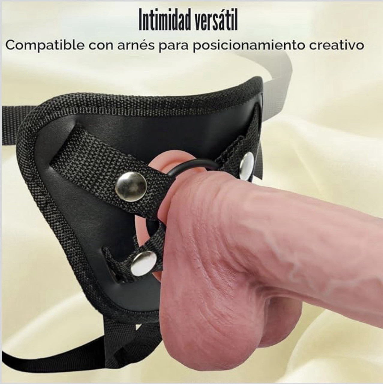 8.8” Dual-Density Realistic Silicone Dildo with Strong Suction Cup