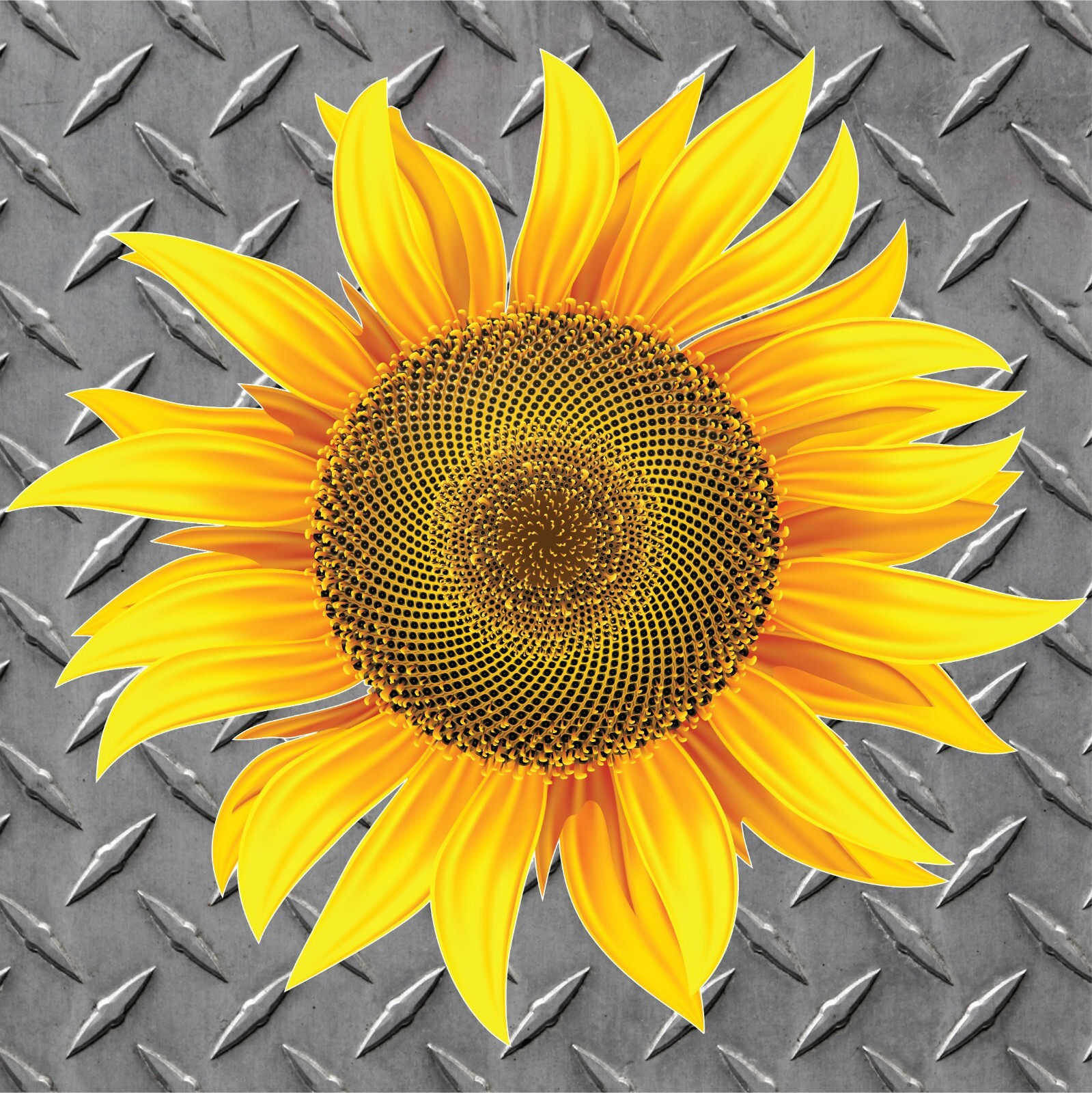 Bright Sunflower Design 001 - Vinyl Decal for Indoor/Outdoor Use