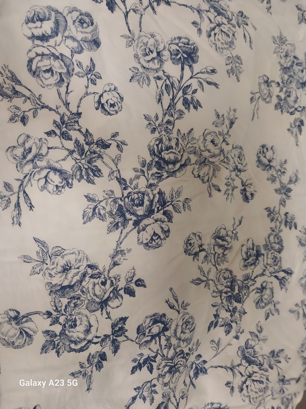 Ralph Lauren Cottage Hill-Queen DEEP Fitted Sheet 100% Cotton Blue & White