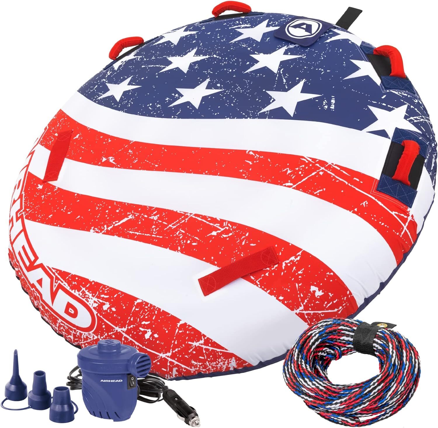 Sportsstuff Stars & Stripes | Towable Tube for Boating with 1-4 Rider Options