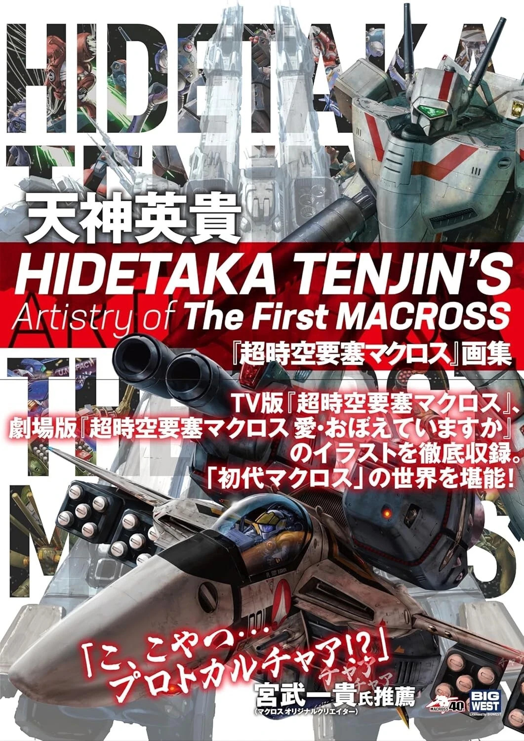 Hidetaka Tenjin's Artistry of The First MACROSS Art Works Book Japan