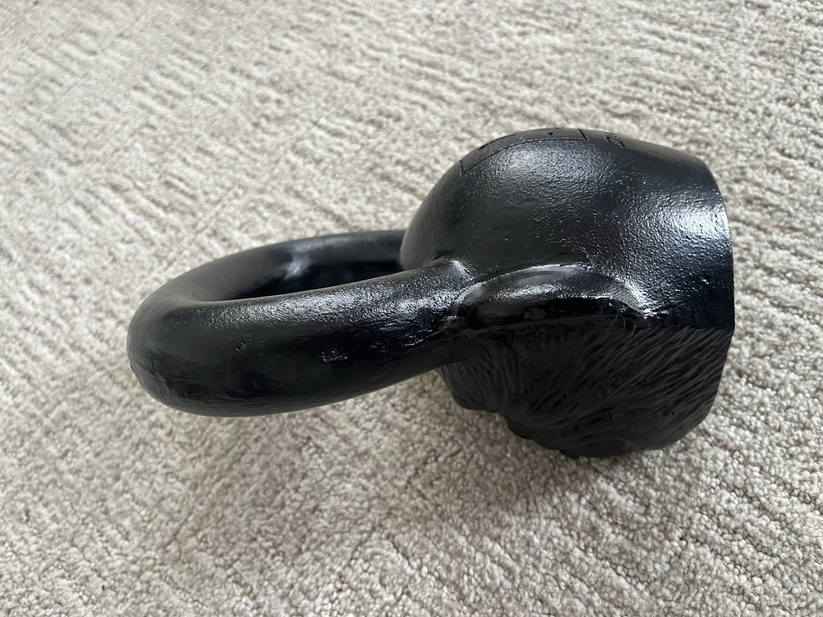 Onnit Primal Bell Kettlebell 18 lbs Ergonomic Handle Cast Iron Black