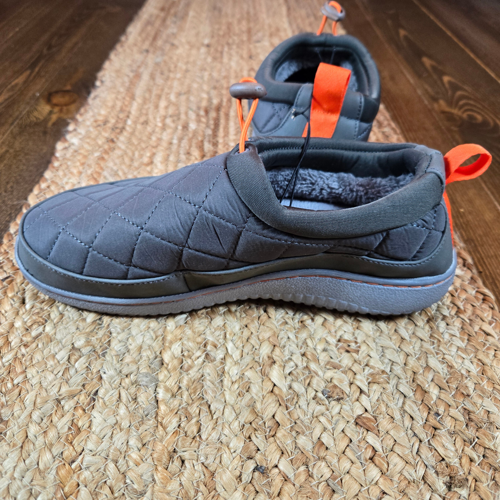 Dluxe Men's Corey All Day Slide Slippers Charcoal Gray