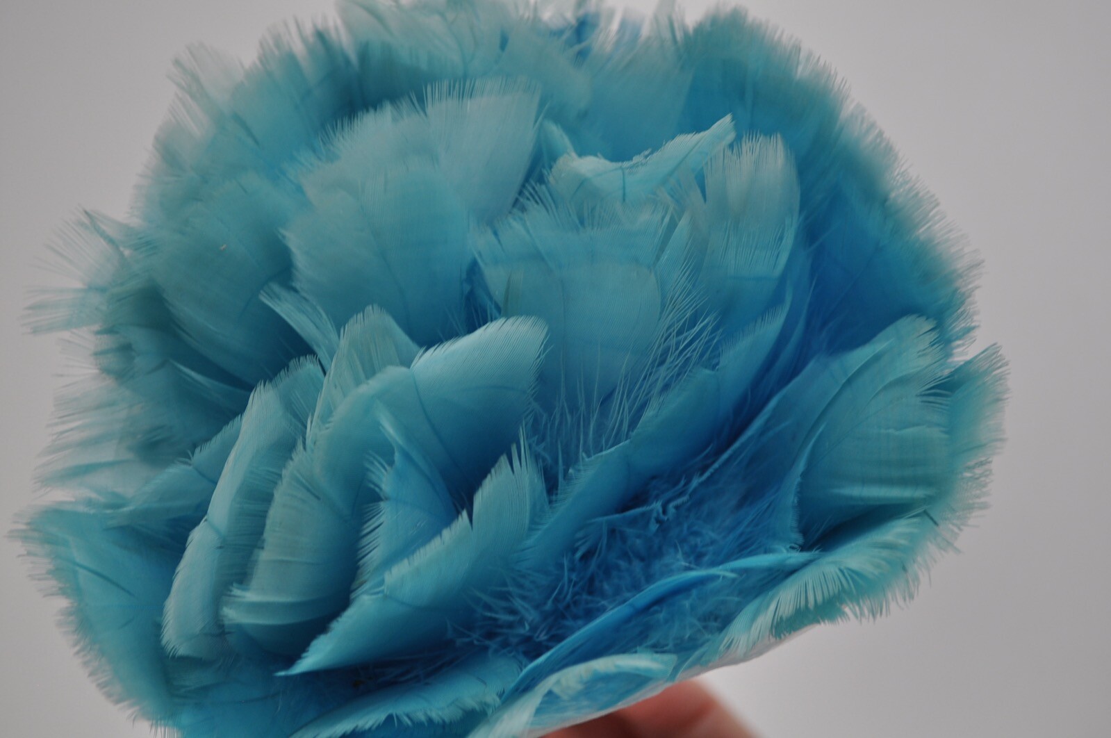 Vintage Feather Duster Blue Cleaning Dusting Prop