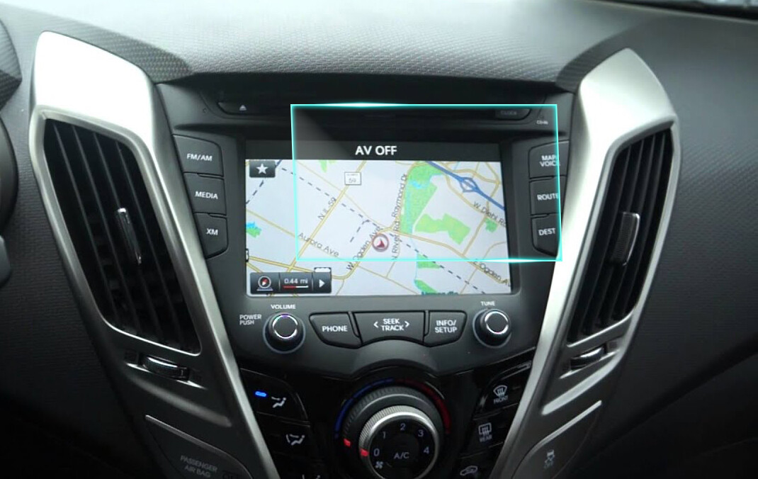 Crystal Clear Screen Protector for 2012 Hyundai Veloster Vehicle Navigation