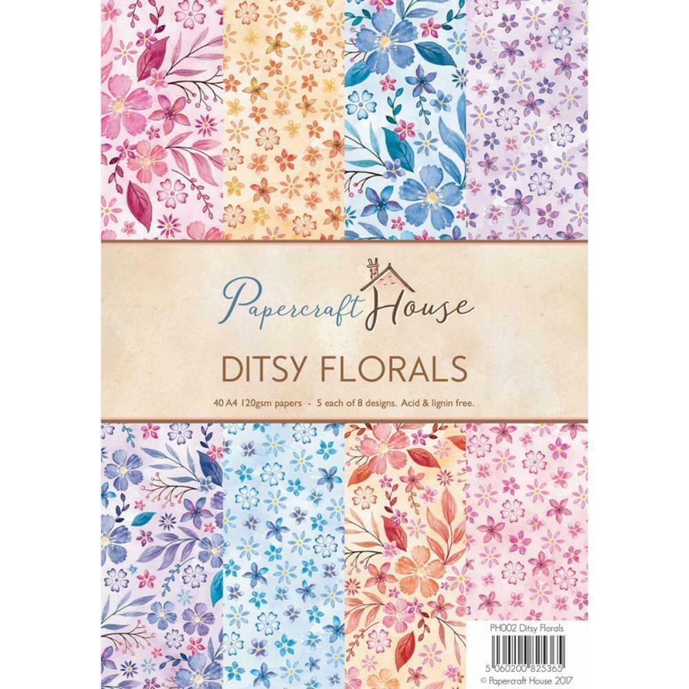 Papercraft House - Ditsy Florals 40 pgs, NEW