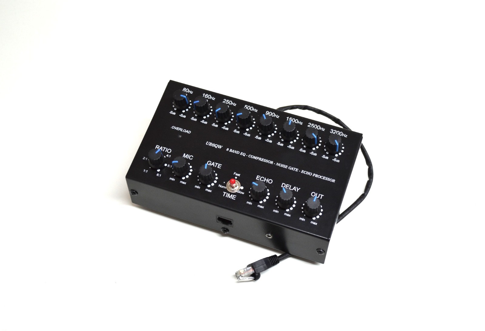 8 Band Microphone Sound EQ for YAESU Noise Gate Echo Compressor RJ-11 FT- FTDX-