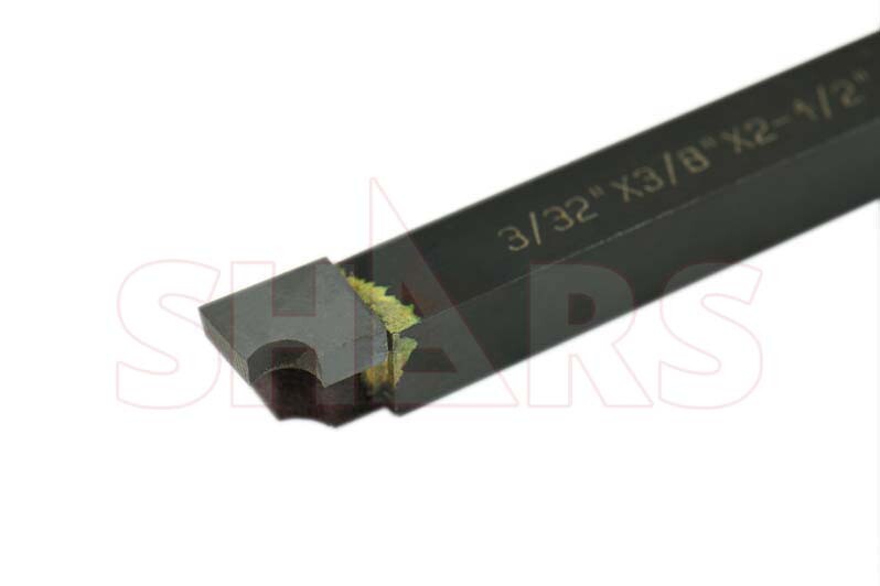 SHARS 3/32" Concave Brazed Radius Tool Bit Carbide Tip 3/8" Straight Shank !{