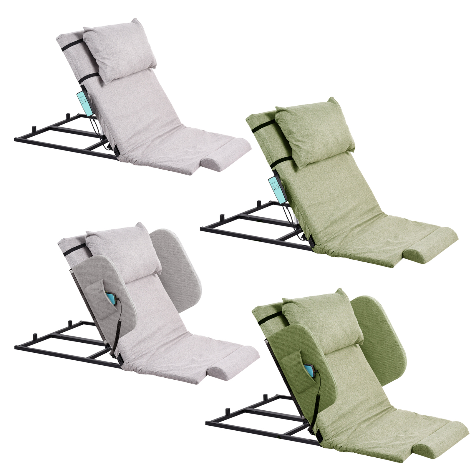 Electric Lifting Bed Backrest 2-80° Adjustable Back Rest Support