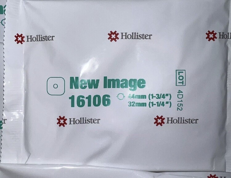 HOLLISTER 16106 New Image 2-Piece Precut Flat Flextend Ostomy Colostomy Supply