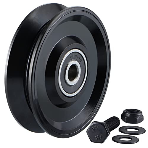 Skelang V Groove Wheel 4 Inches, Slide Gate Wheel with Double Bearings,