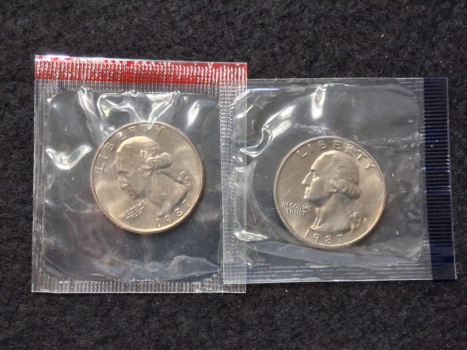 1987 Washington Quarter P and D