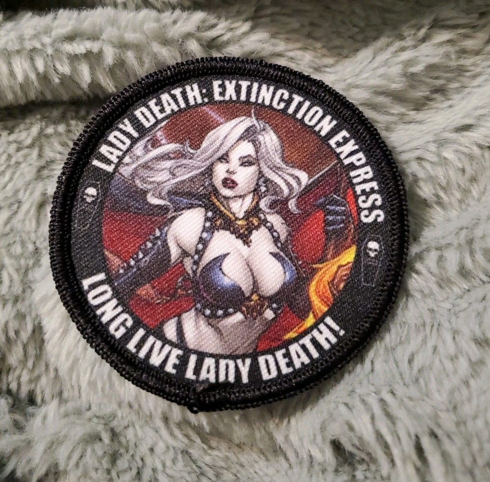 Lady Death Extinction Express Long Live Lady Death Patch - 3 Inch Round