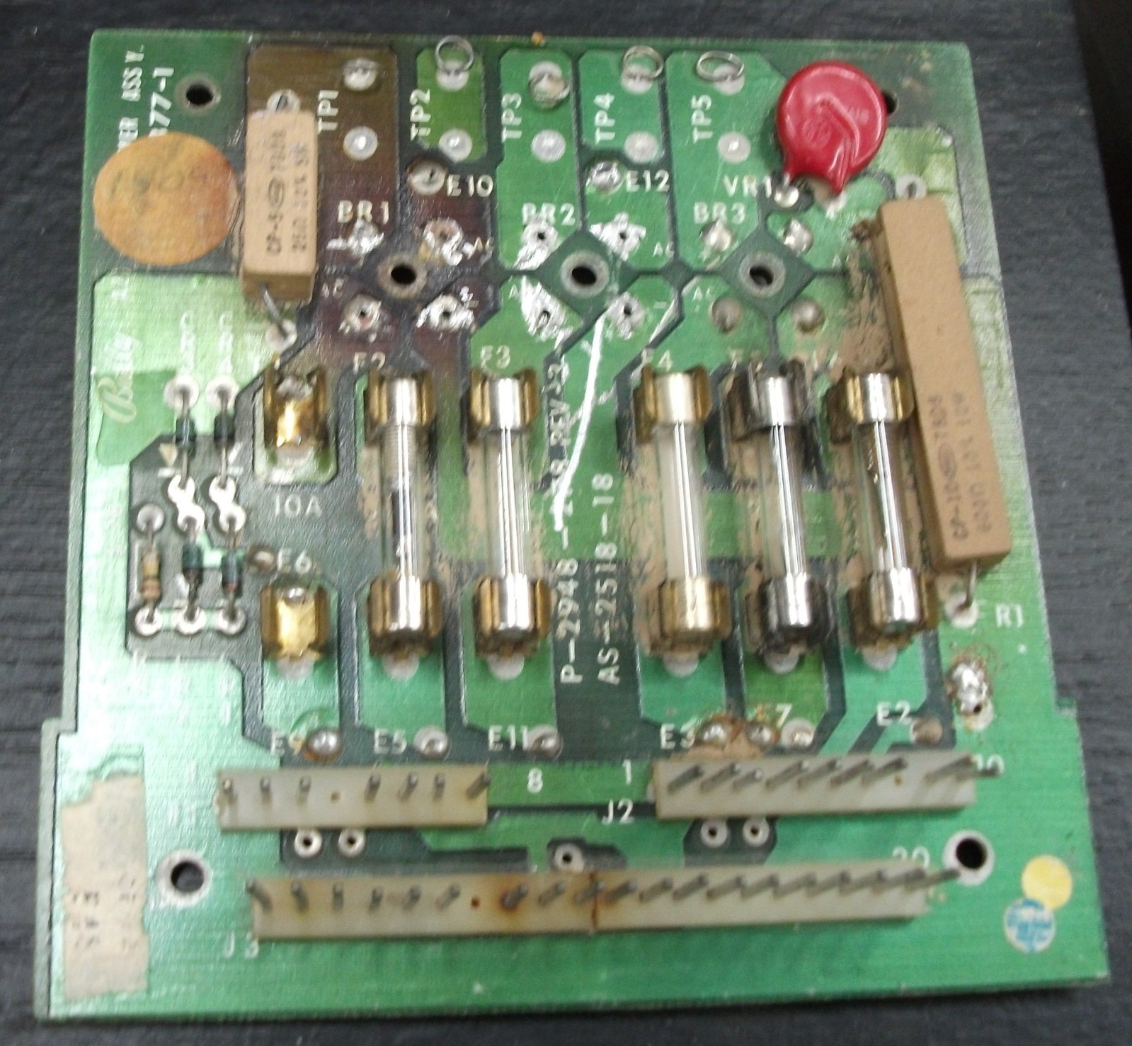 Bally power rectifier board for pinball machines. Sold as -is untested