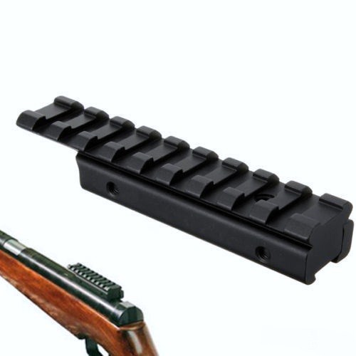 3/8" Dovetail To Weaver Scope Short Base Mount Adapter Airgun Rimfire Crossbow