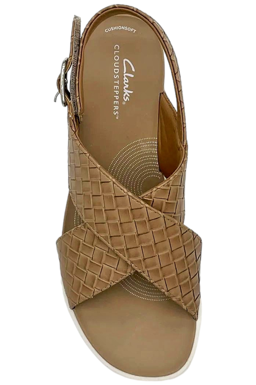 Clarks Cloudsteppers Backstrap Sandals Beige