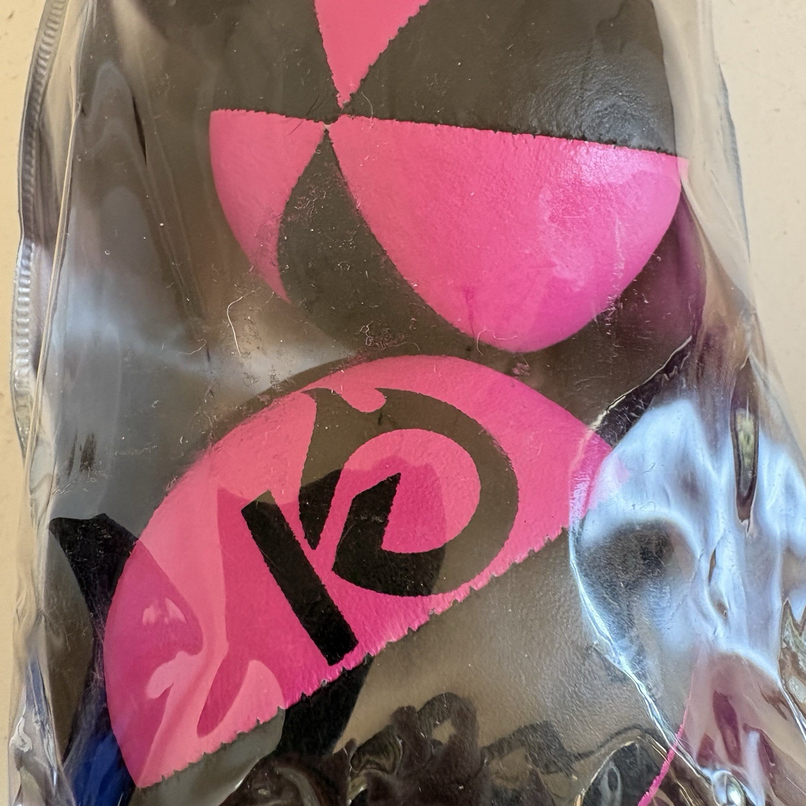 KickFire Hydras 6 Panel Leather Juggling Balls Pink Black