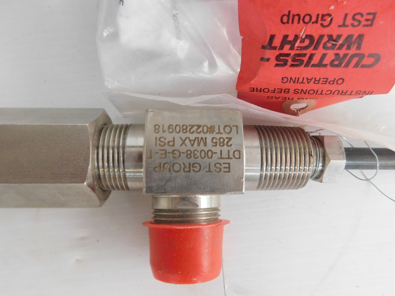 EST Group DTT-0038-G-E-T Hot Tapping Tool Pipe & 3/4" Pipe Flow Control (JSP111)