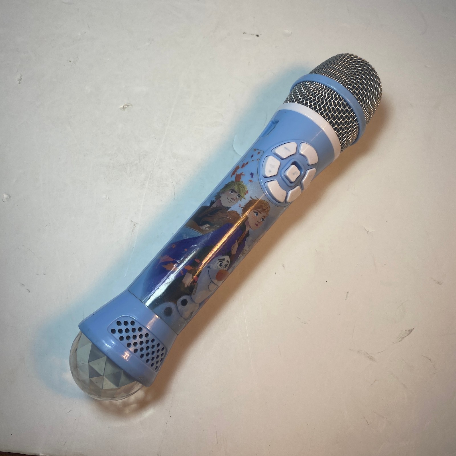 eKids Disney Frozen 2 Kids Bluetooth Microphone W/LED Disco Party Lights Works!