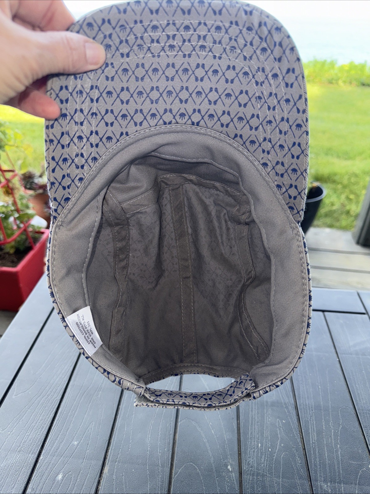 The Jimador Tequila Leather Patch on Blue Fabric Design 5 Panel Hat Cap EUC